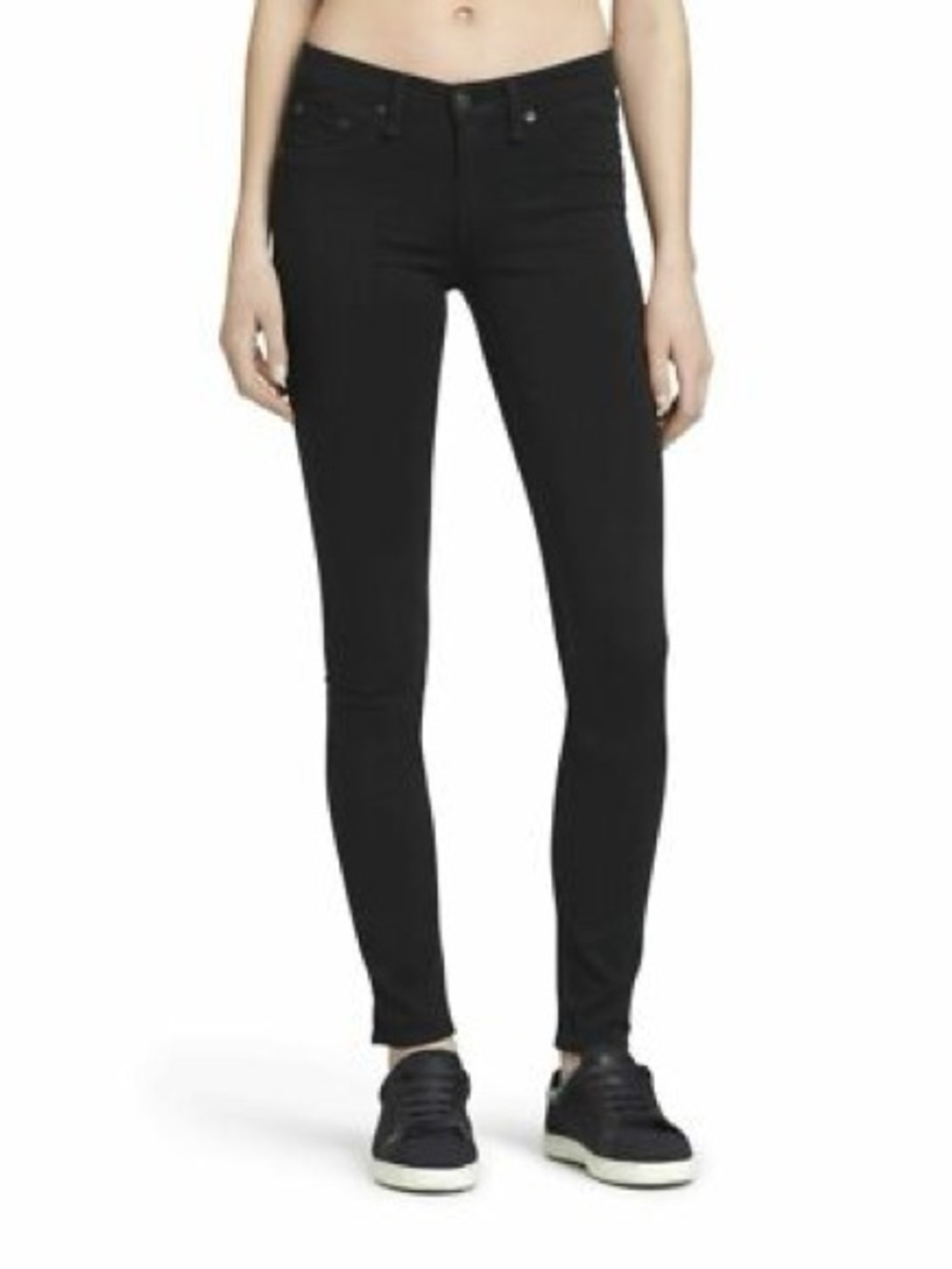 rag & bone JEAN Black The Legging Ultra Stretch Skinny Jeans Size 25